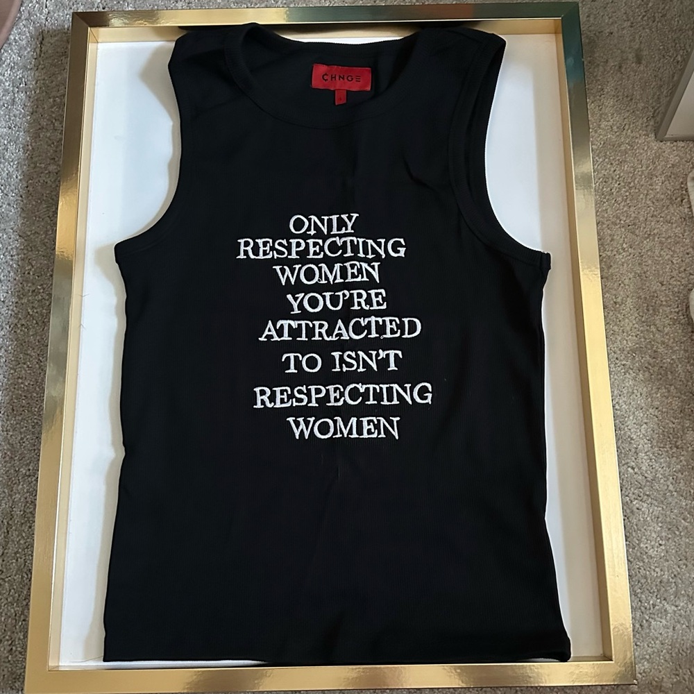 CHNGE Embroidered Tank, Large